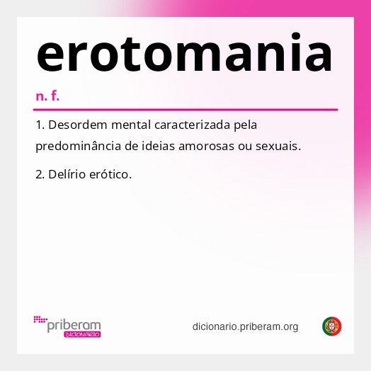 Significado de erotomania