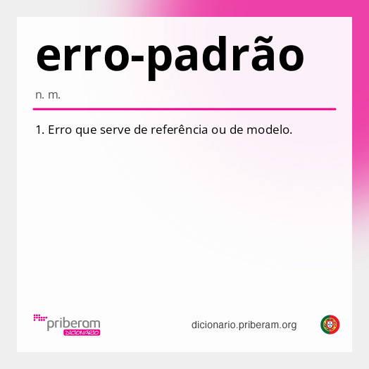 Significado de erro-padrão