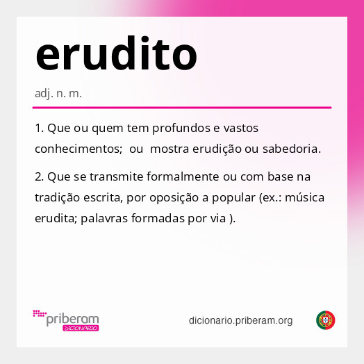 Significado de erudito