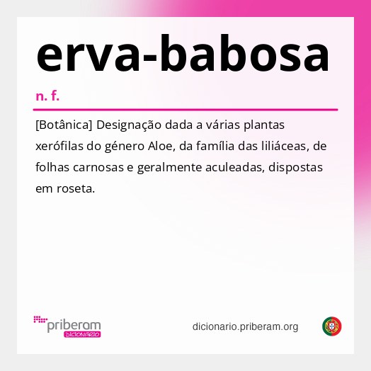 Significado de erva-babosa