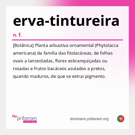 Significado de erva-tintureira
