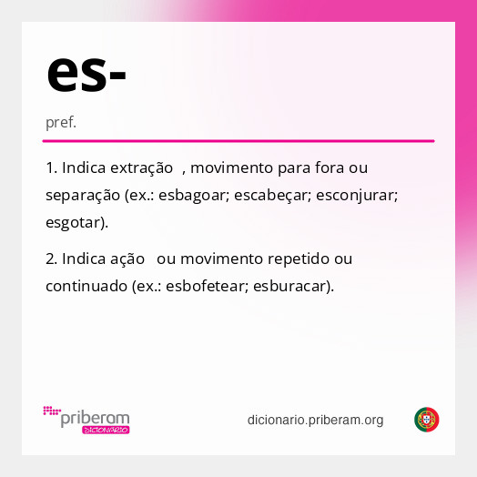 Significado de es-