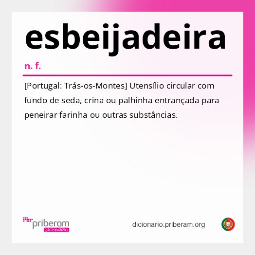 Significado de esbeijadeira