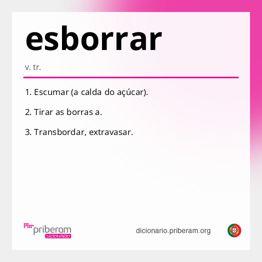 Significado de esborrar