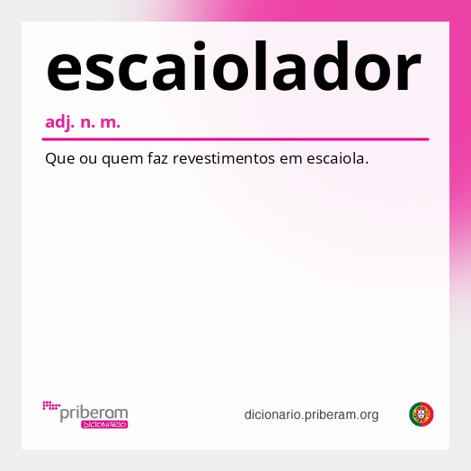 Significado de escaiolador