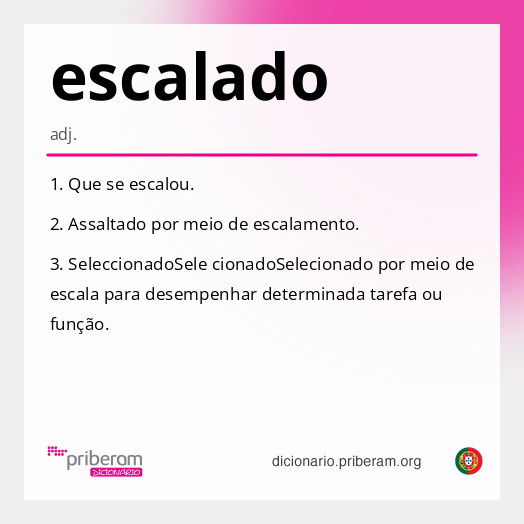 Significado de escalado