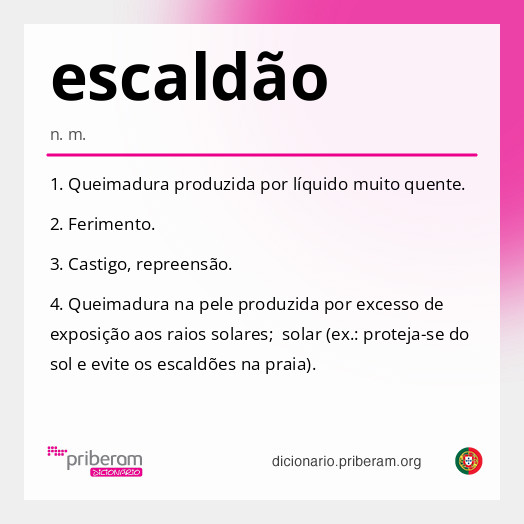 Significado de escaldão