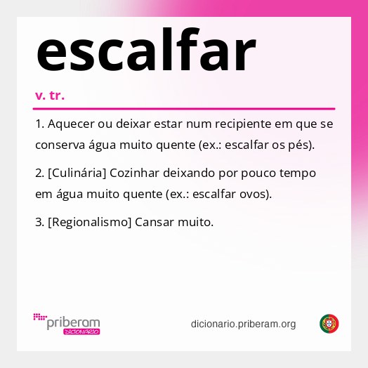Significado de escalfar
