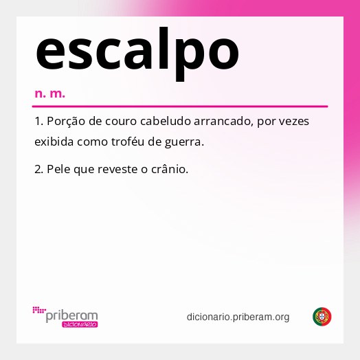 Significado de escalpo