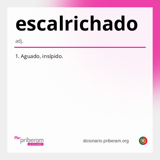 Significado de escalrichado
