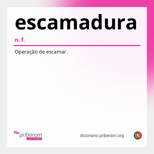 Significado de escamadura