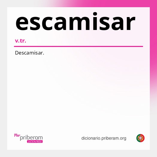 Significado de escamisar