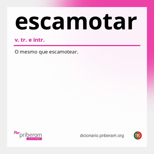 Significado de escamotar