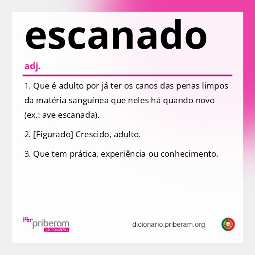 Significado de escanado