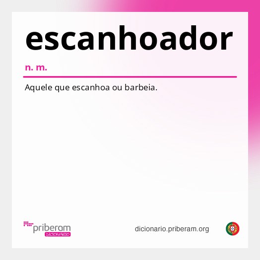Significado de escanhoador
