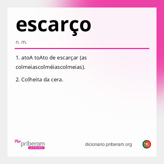 Significado de escarço