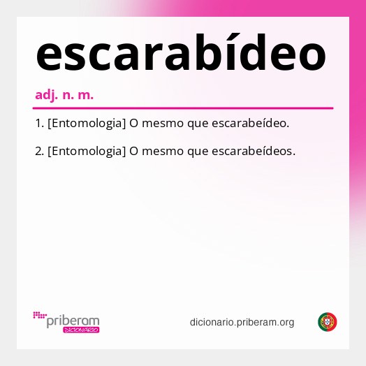 Significado de escarabídeo