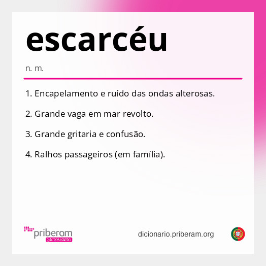 Significado de escarcéu