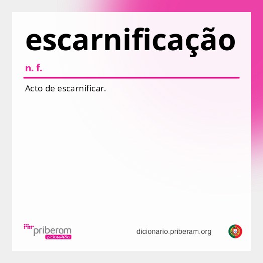 Significado de escarnificação