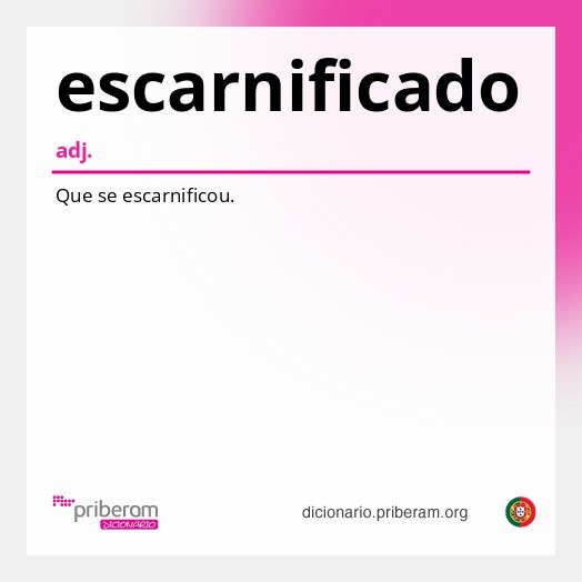 Significado de escarnificado
