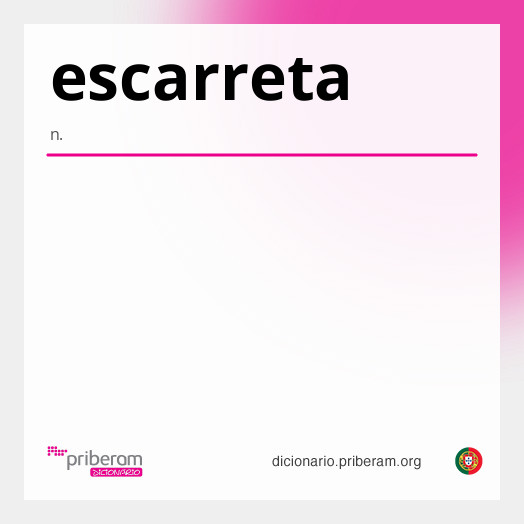 Significado de escarreta