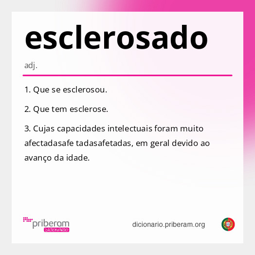 Significado de esclerosado