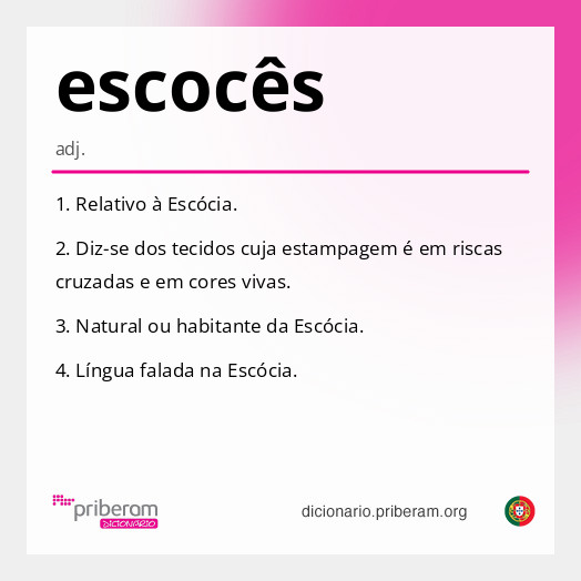 Significado de escocês