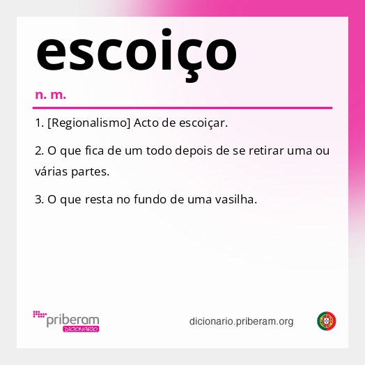 Significado de escoiço