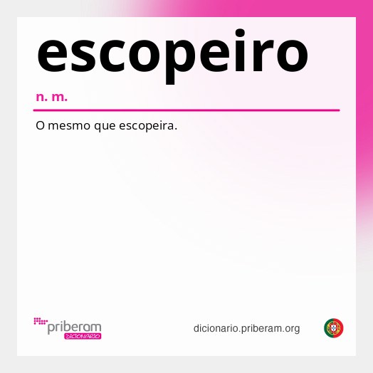 Significado de escopeiro