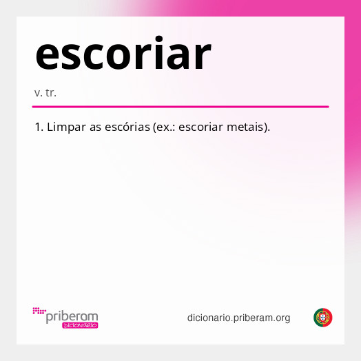 Significado de escoriar