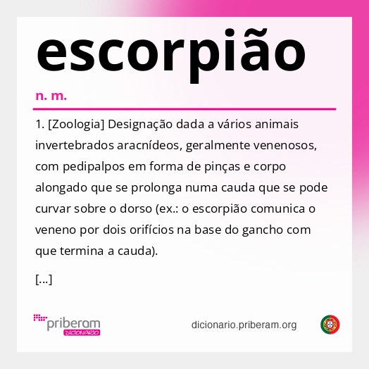 Significado de escorpião