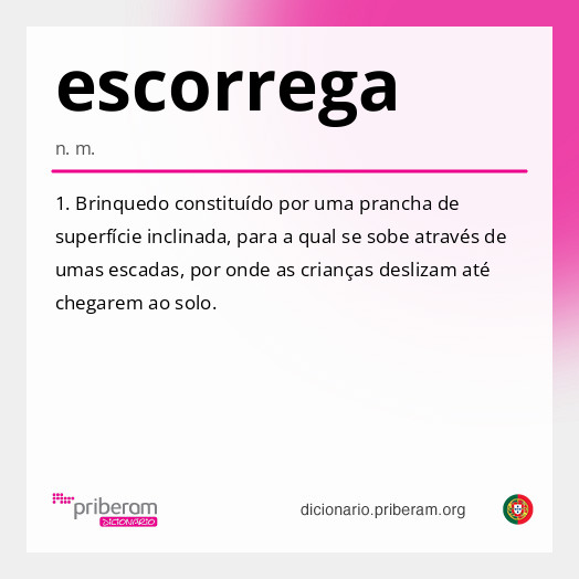 Significado de escorrega
