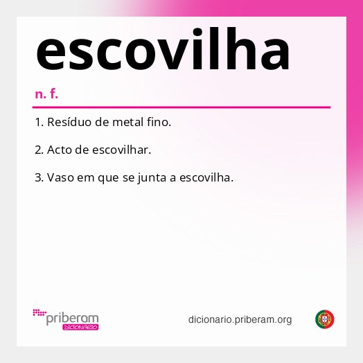 Significado de escovilha