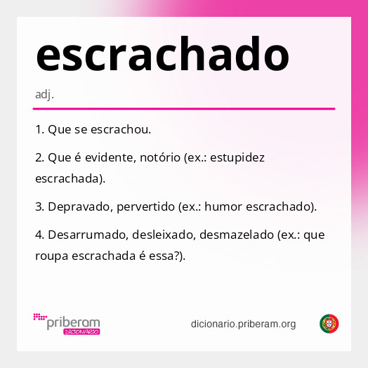 Significado de escrachado