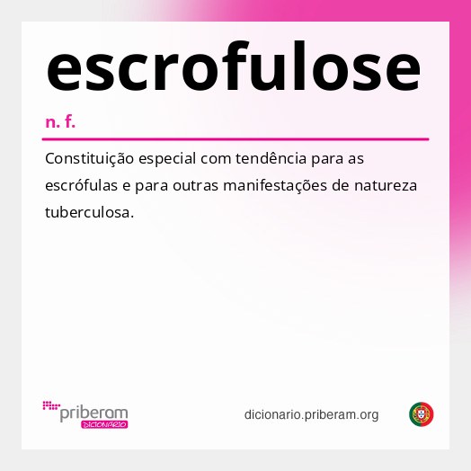 Significado de escrofulose
