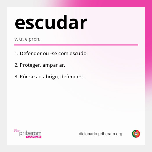 Significado de escudar