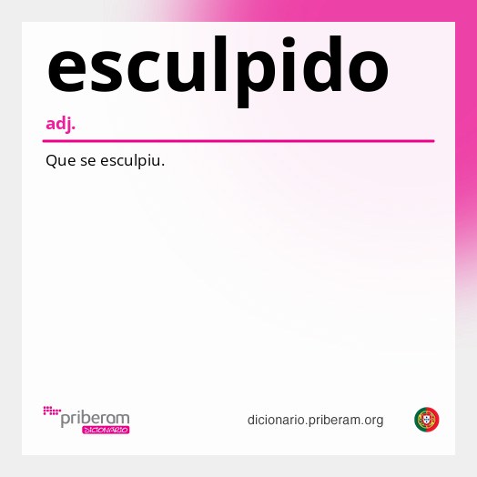 Significado de esculpido