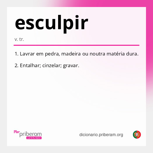 Significado de esculpir