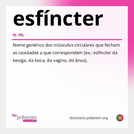 Significado de esfíncter