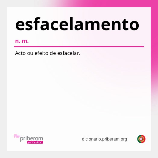 Significado de esfacelamento