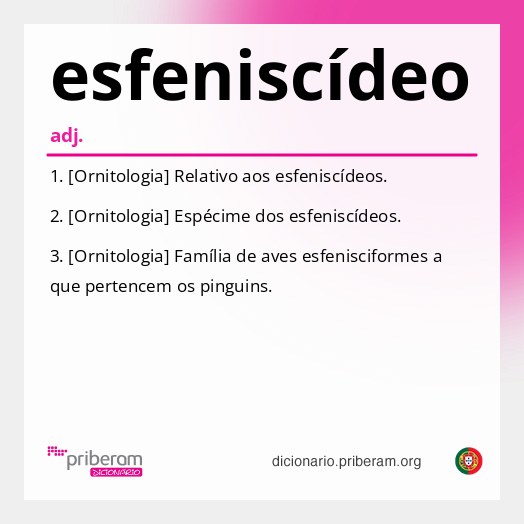 Significado de esfeniscídeo