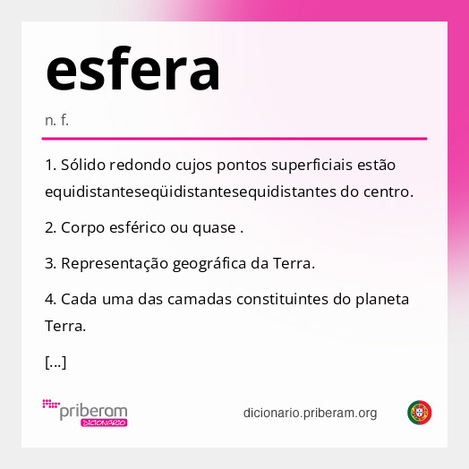 Significado de esfera