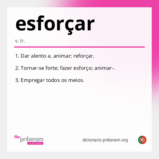 Significado de esforçar