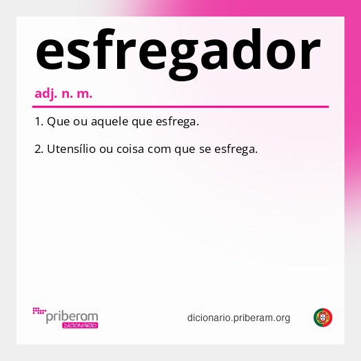Significado de esfregador