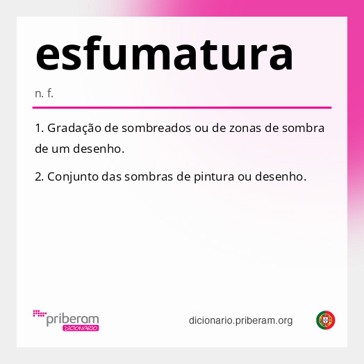 Significado de esfumatura