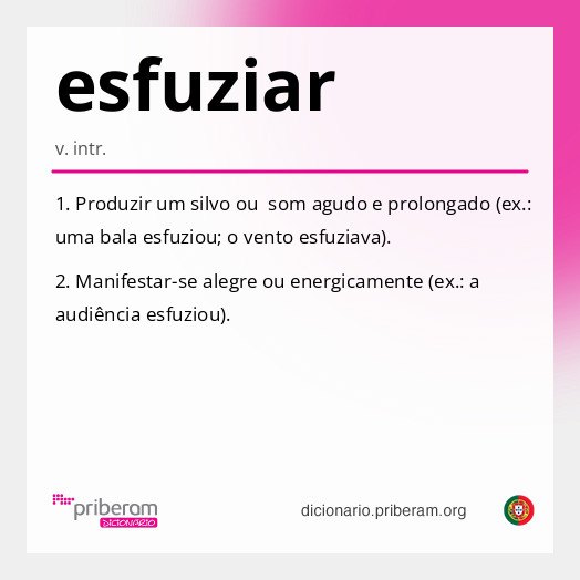 Significado de esfuziar