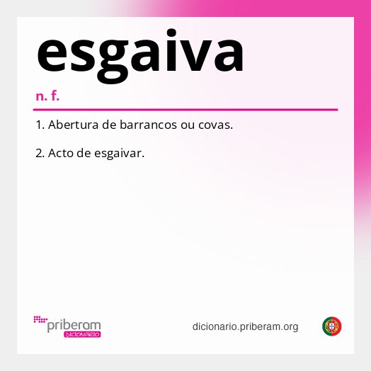 Significado de esgaiva