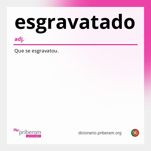 Significado de esgravatado
