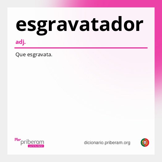 Significado de esgravatador