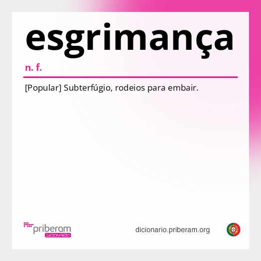 Significado de esgrimança